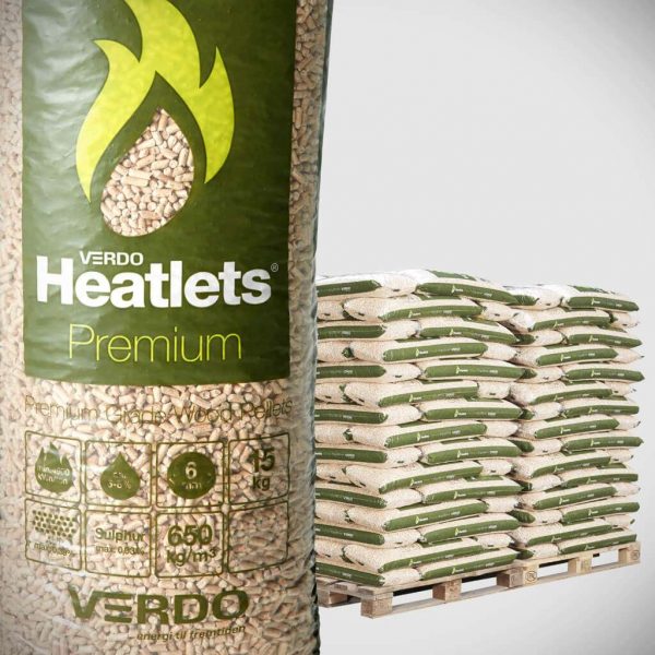Heatlets Premium - 6 mm - 900 kg pr Palle.  Levering 2-5 hverdage